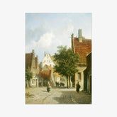 Adrianus Eversen - Amsterdam Street Scen - Poster