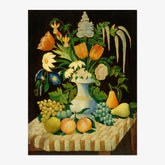 American 19th Century - Flowers and Fruit - Poster