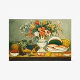 American 19th Century - Fruit and Flowers - Poster