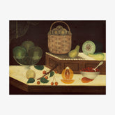 American 19th Century - Still Life of Fruit - Poster