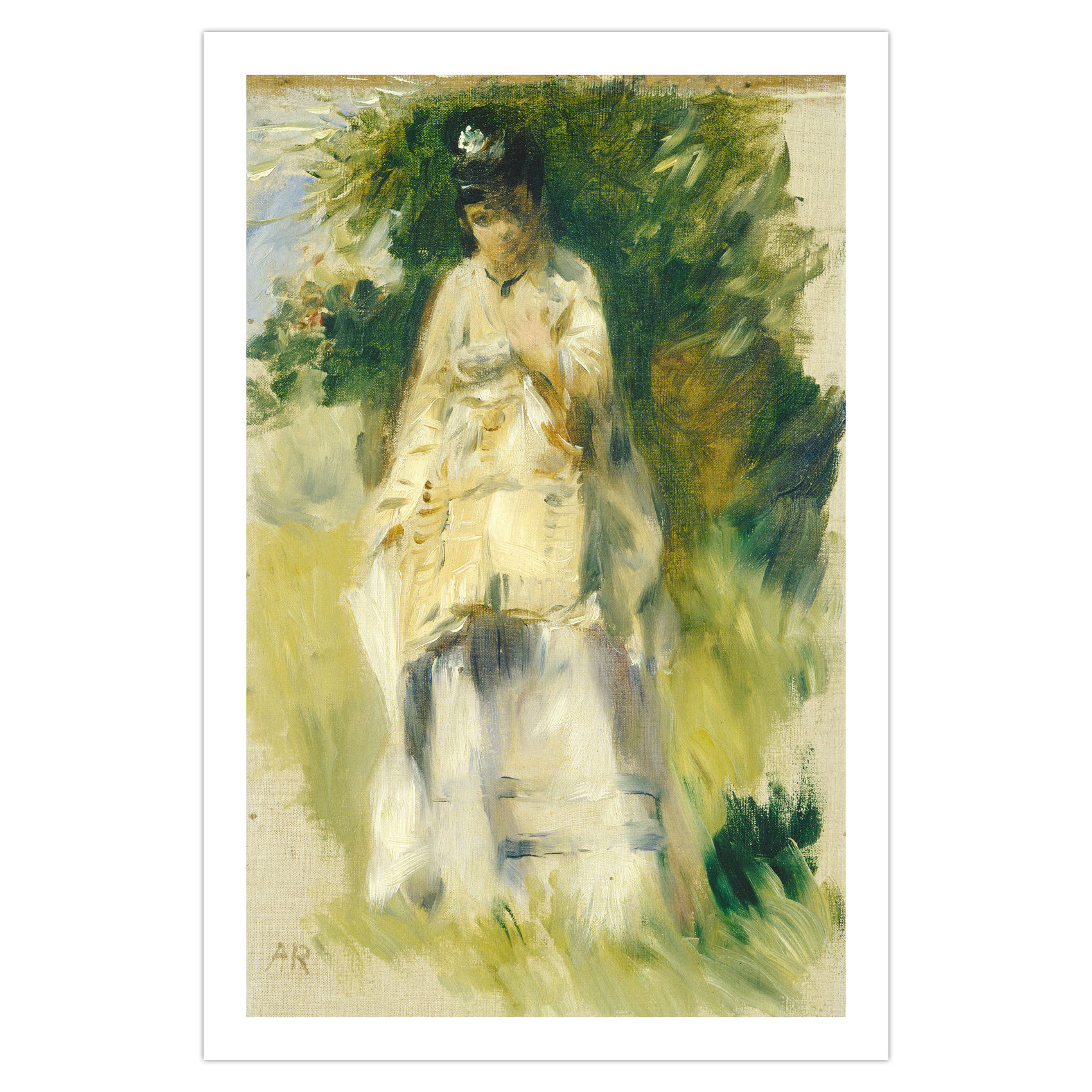 Auguste Renoir - Woman Standing by a Tree - Medium - Poster