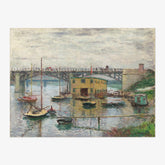 Claude Monet - Bridge at Argenteuil on a Gray Day - Poster