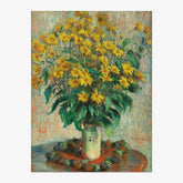 Claude Monet - Jerusalem Artichoke Flowers - Poster