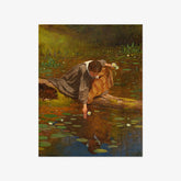 Eastman Johnson - Gathering Lilies - Poster
