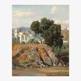 Félix-Hippolyte Lanoüe - View of La Cava - Poster