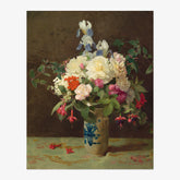 George Cochran Lambdin - Vase of Flowers 1875 - Poster