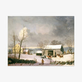 George Henry Durrie - Winter in the Country - Poster