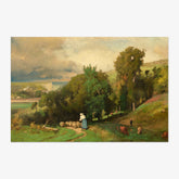 George Inness - Hillside at Étretat - Poster
