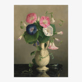 Hannah Brown Skeele - Vase of Morning Glories - Poster