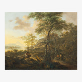 Jan Both - An Italianate Evening Landscape - Poster