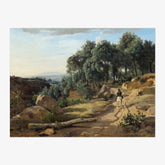 Jean-Baptiste-Camille Corot - A View near Volterra - Poster