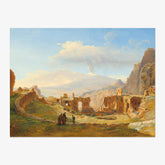 Louise-Joséphine Sarazin de Belmont - The Roman Theater at Taormina - Poster