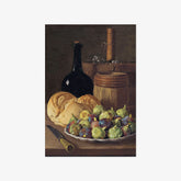 Luis Meléndez - Still Life with Figs and Bread - Poster