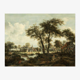 Meindert Hobbema - Village near a Pool - Poster