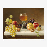 Milne Ramsey - Marble Tabletop with Fruit and Wineglass - Poster
