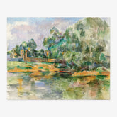 Paul Cézanne - Banks of the Seine at Médan - Poster