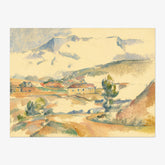 Paul Cézanne - Montagne Sainte-Victoire from near Gardanne - Poster