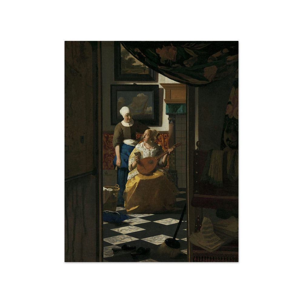Johannes Vermeer - The Love Letter – monalisaprints