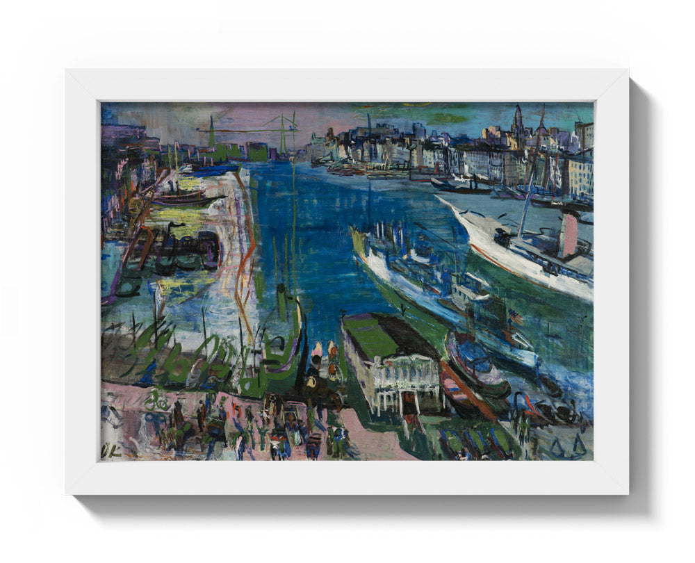Oskar Kokoschka - Marseille, Harbor II – monalisaprints