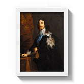 King Charles I of England by Anthony van Dyck - Compact / Full Bleed / White Frame