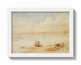 Wellington Harbour, N.Z. by Charles Heaphy - Compact / Full Bleed / White Frame