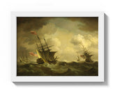 Charles Brooking - An English Squadron Going to Windward - Compact / Full Bleed / White Frame