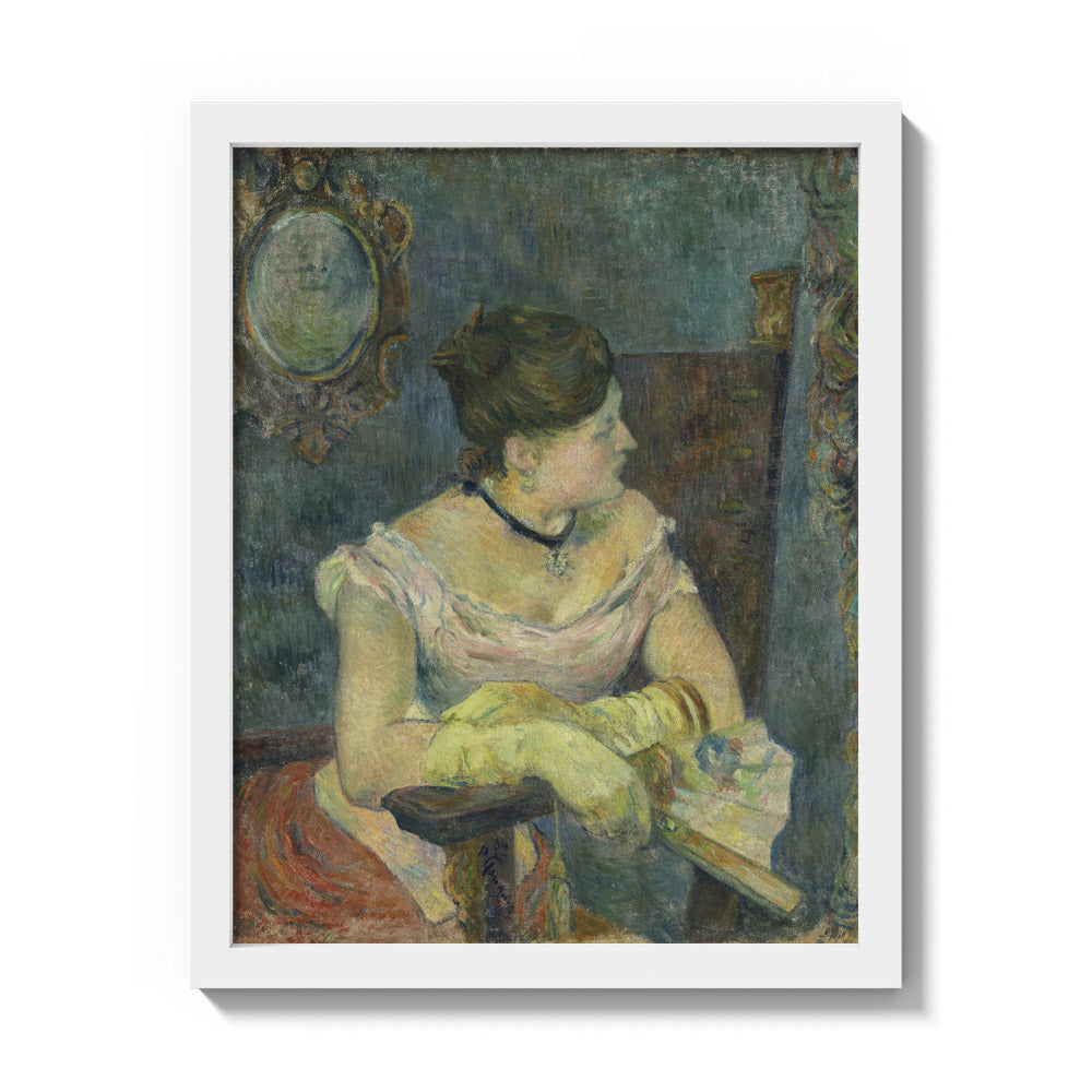 mette in evening dress Paul Gauguin perhaps hinting at the Lace Corset Ball Gown Trouser Inseam:W24 L32 sale-20260518