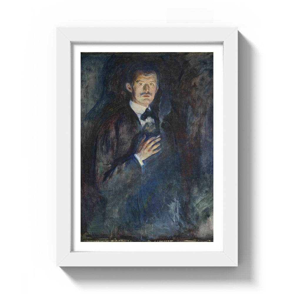 edvard munch self portrait with cigarette Edvard Munch