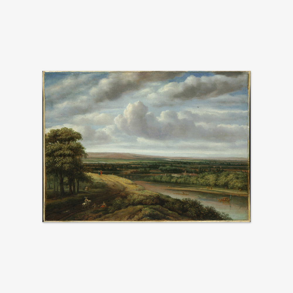 絵画 landscape #1 Philips Koninck - An Extensive Wooded Landscape – monalisaprints