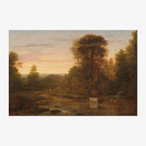 Washington Allston - A Landscape after Sunset - Poster