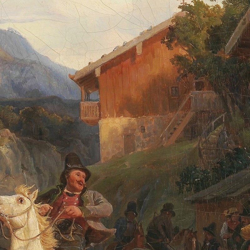 Mounted Peasants by Hermann Kauffmann - 0_66b0f7571000f9bb7f31f672