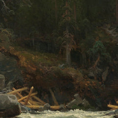 Waterfall in Telemark by August Cappelen - 0_66b100491000f9bb7f31f77a