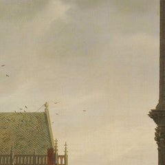 The Nieuwe Kerk and the Town Hall on the Dam in Amsterdam by Isaac Ouwater - 0_66fc1de98213847b6f357938