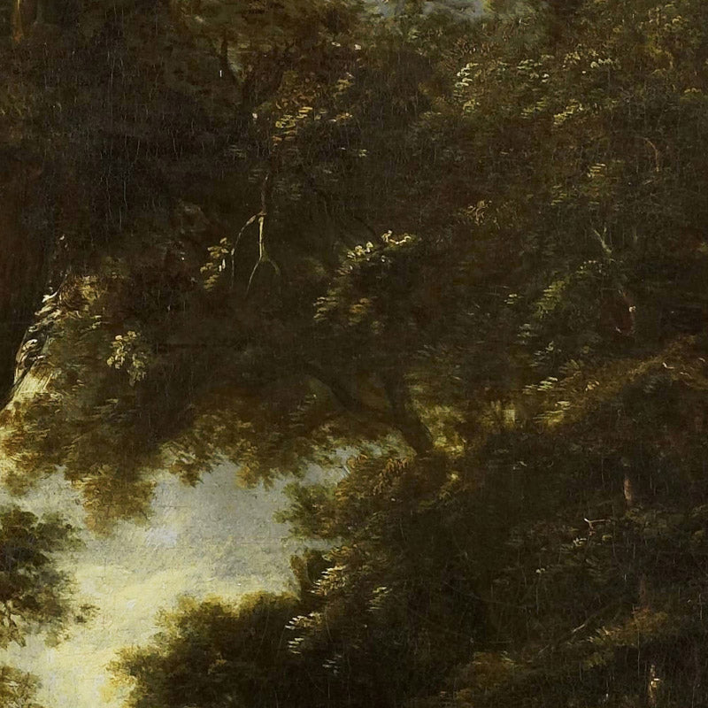 Forest landscape with lean-to by Roelant Roghman - 0_66fc7aa48213847b6f3579db