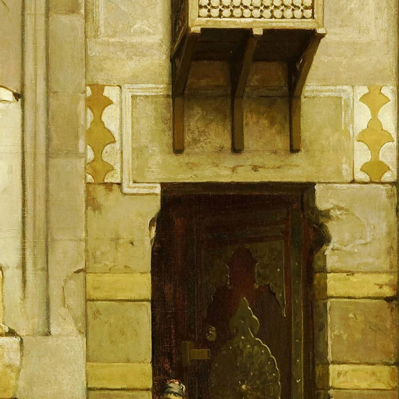 The Courtyard of a house in Cairo by Willem de Famars Testas - 0_66fda4308213847b6f357a4b