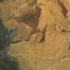 Overgrown Cliffs with a Waterfall in Italy, perhaps at Tivoli by Hendrik Voogd - 0_66fdb6d88213847b6f357aad
