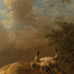 Landscape with Cattle by Albert Jansz Klomp - 0_66fdb6e38213847b6f357aae