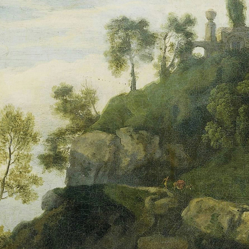 Arcadian Landscape with Salmacis and Hermaphroditus by Johannes Glauber - 0_66fdcc198213847b6f357b49