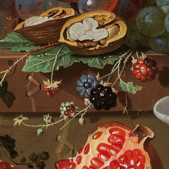 Still Life with Fruit, Oysters, and a Porcelain Bowl by Abraham Mignon - 0_66fe3cc98213847b6f357b7f