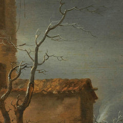 The City Wall of Haarlem in the Winter by Nicolaes Pietersz Berchem - 0_66fe44ac8213847b6f357b9a