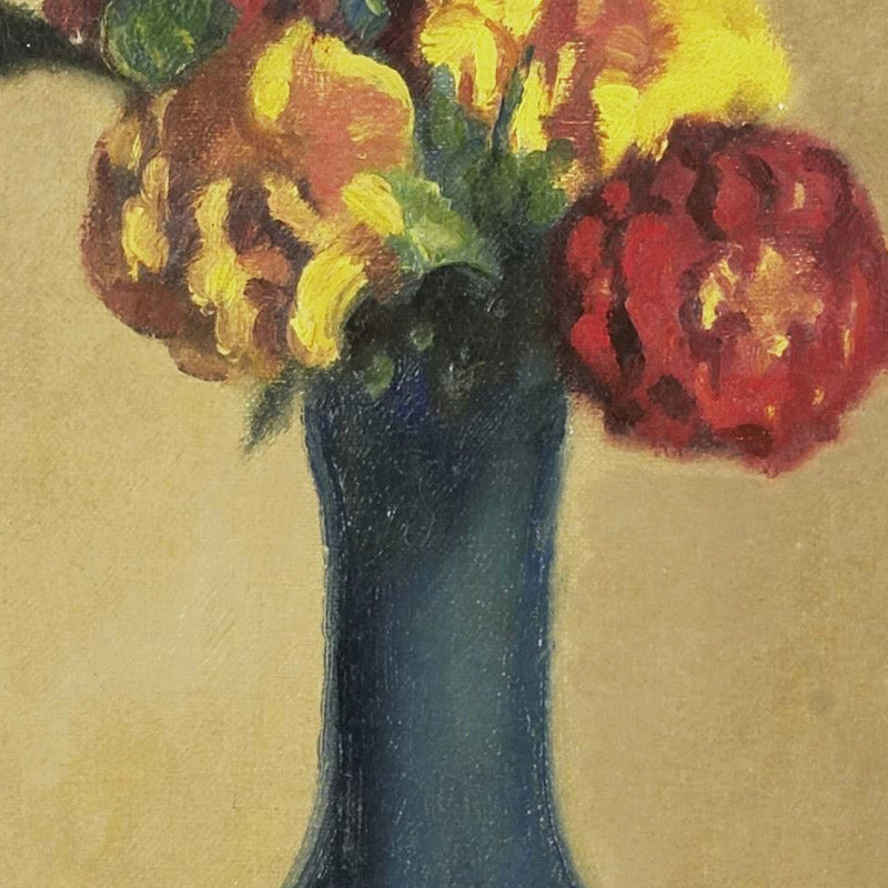 African violets in a blue vase by Willem Witsen - 0_66fe44d98213847b6f357b9c