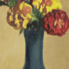 African violets in a blue vase by Willem Witsen - 0_66fe44d98213847b6f357b9c