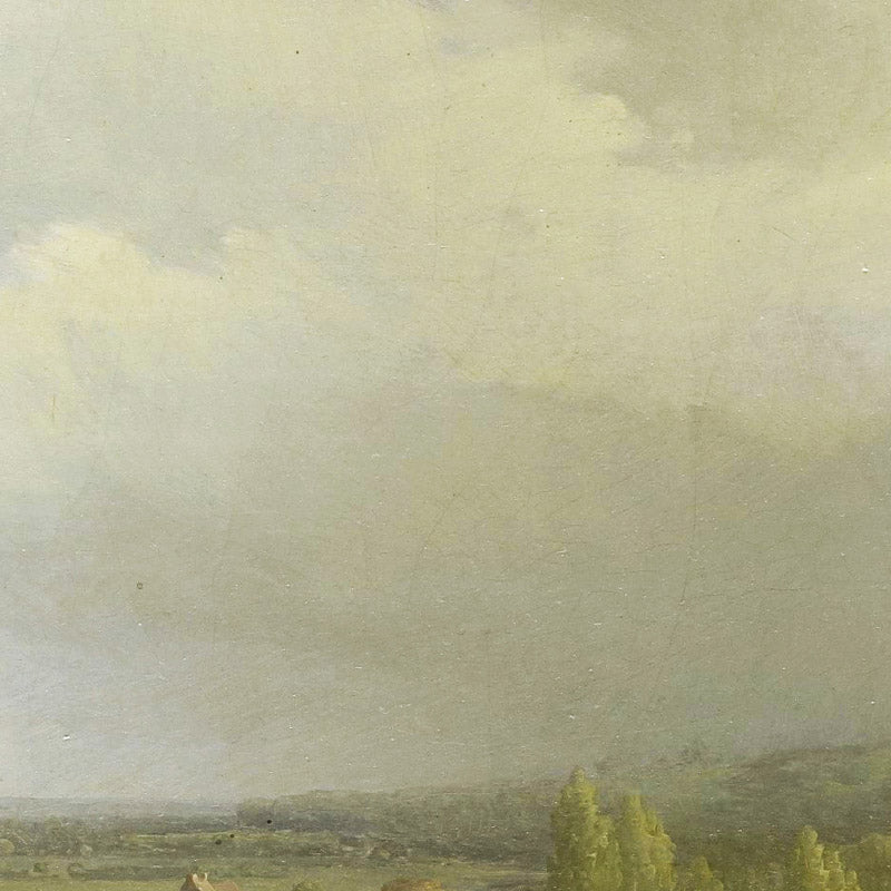 View of the Ooijpolder, seen from the Belvédère in Nijmegen by Abraham Johannes Couwenberg - 0_66fe6a628213847b6f357bd5