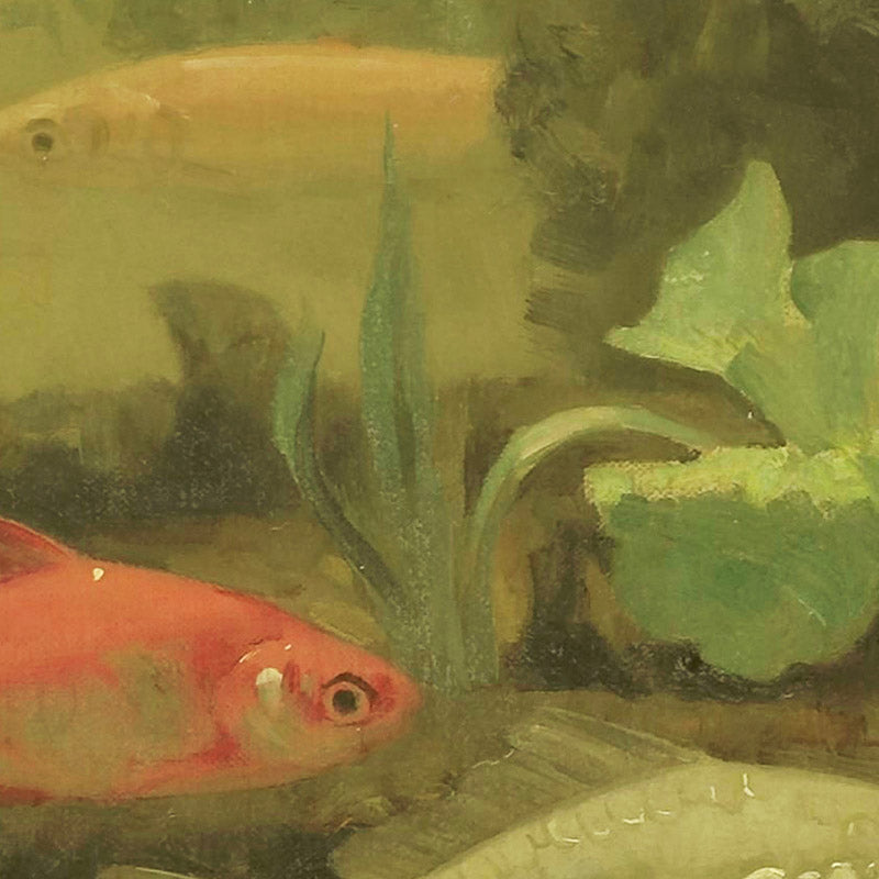 Gold- and Silverfish in an Aquarium by Gerrit Willem Dijsselhof - 0_66fe6ba08213847b6f357bd7