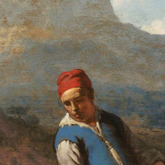 Italian Landscape with Girl Milking a Goat by Karel du Jardin - 0_66fe78318213847b6f357bec