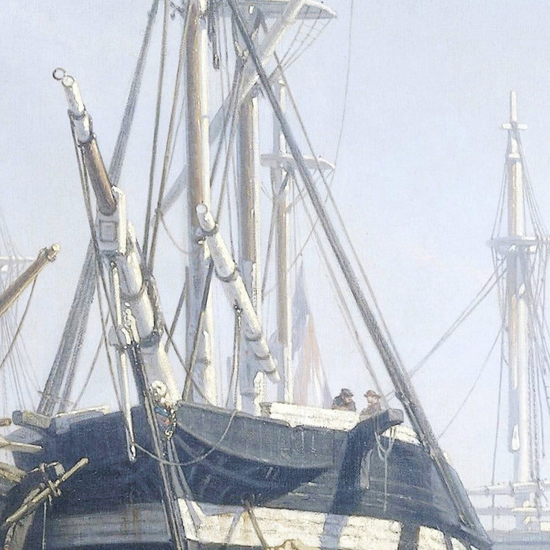Midday break at a Shipyard on the Maas by Johan Conrad Greive - 0_66fe80fa8213847b6f357c0d