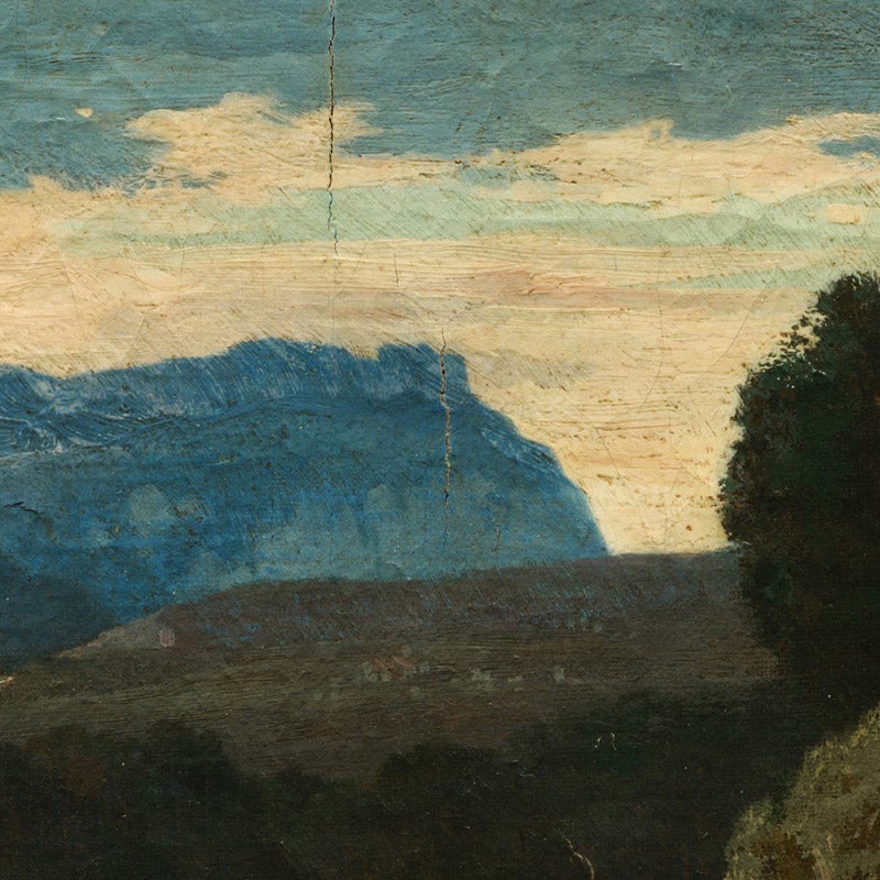 Landscape with Rider on White Horse by Jean Achille Benouville - 0_67104010762cab4eff7871da