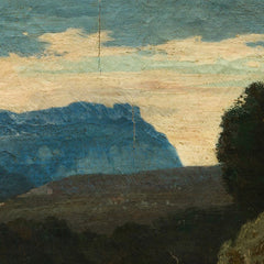 Landscape with Rider on White Horse by Jean Achille Benouville - 0_67104010762cab4eff7871da