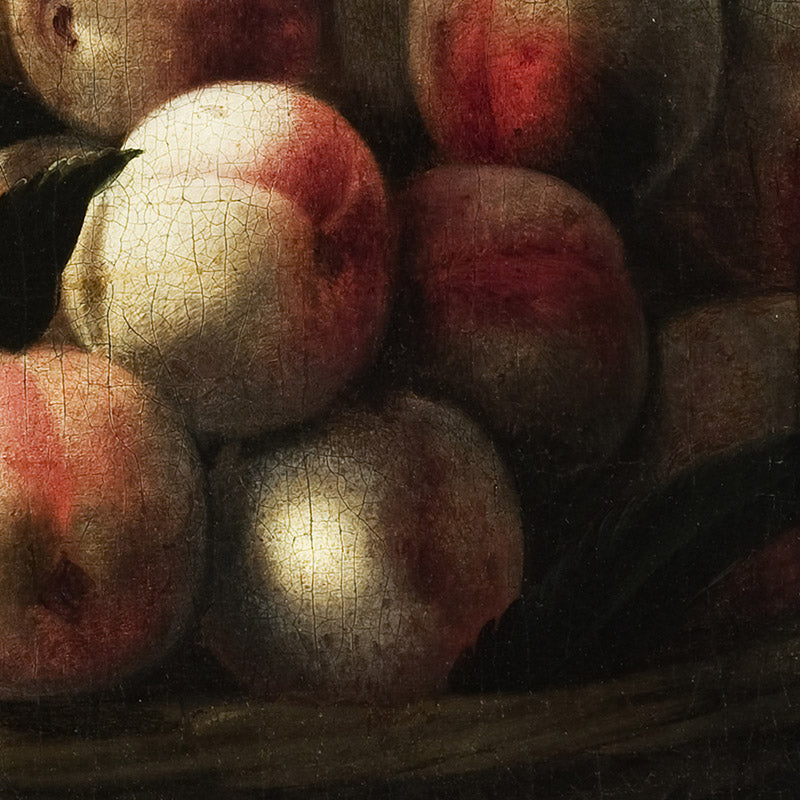 Basket of Peaches, with Quinces, and Plums by Louise Moillon - 0_67164f7879e456cb766b9066