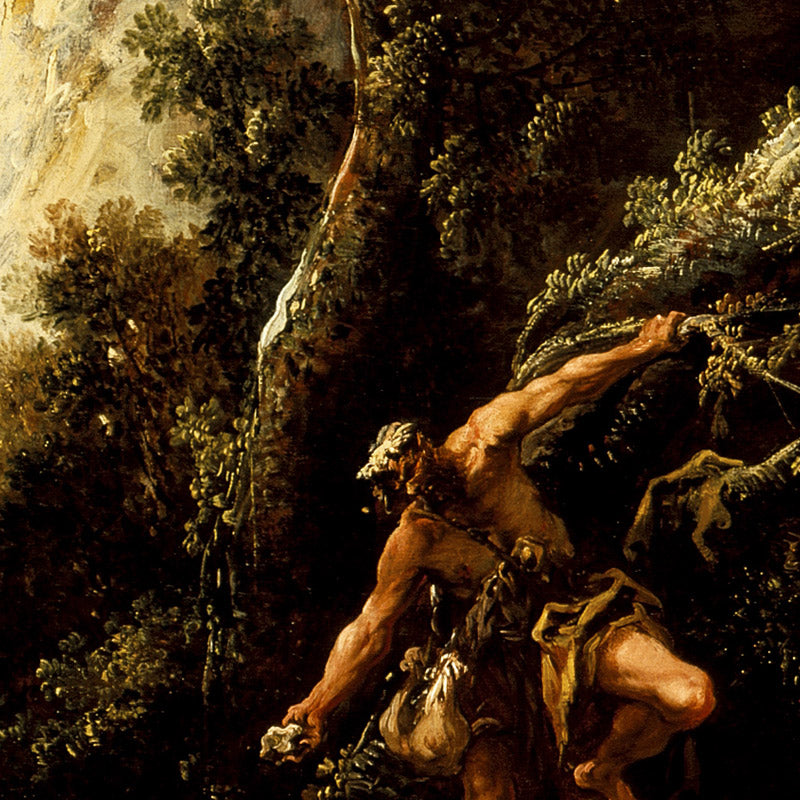 Landscape with the Temptation of Christ by Alessandro Magnasco - 0_6716557479e456cb766b90b5